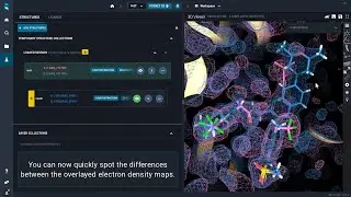 How to overlay electron density maps with 3decision