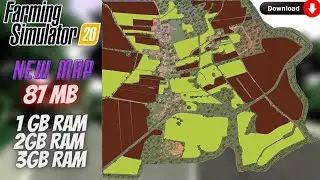 Mazury map in fs 20 | Only 87 mb for 1 gb ram | New high graphics map | 