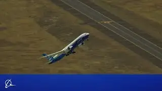 Boeing 787-9 Dreamliner Prepares for the Farnborough Airshow in England