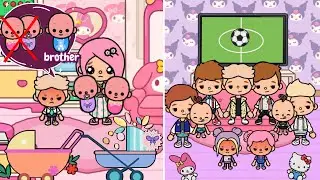 I Want A Brother! Dad Adopted 7 Boys | Toca Life Story | Toca Boca