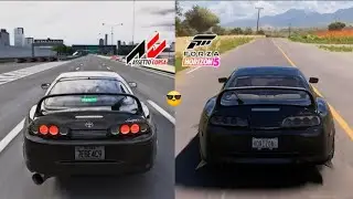 Forza Horizon 5 Vs Assetto Corsa | 1600HP:Toyota Supra