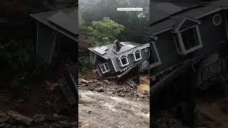 Watch The Moment A Connecticut Home Collapses Into Rushing Floodwaters