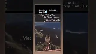 Error in line 85 🤣 #coding #viralshort #error #bug #coder #trending #programming #programmer