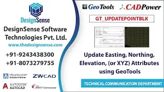 Update Easting, Northing, Elevation, (or XYZ) Attributes of a block from location | GeoTools