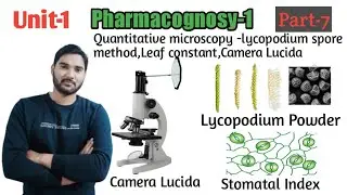 Lycopodium spore method,Leaf Constant,Camera Lucida Unit-1 [Part-7] #trending #viral #gpat
