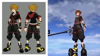[KH3 PC Mods] Concept art Sora Color scheme