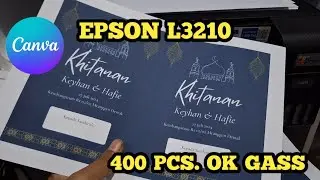 EPSON L3210 CETAK UNDANGAN KHITANAN DESAIN CANVA #2