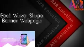 Create Best Wave Shape Banner Web page Using HTML & CSS