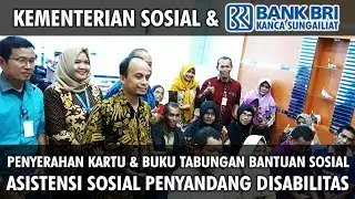 Distribusi Kartu & Buku Tabungan Bantuan Sosial ASPD - BRI KC Sungailiat & Kementerian Sosial