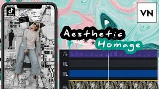 Edit foto video AESTHETIC yang viral di TIKTOK lagu homage ( COBA ) | tutorial vn part 10