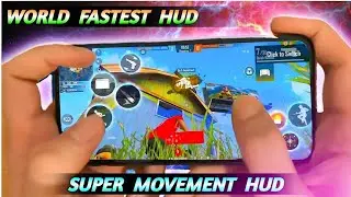 World Fastest Custom Hud Setting⚙️ 2Finger Setting For Auto Headshot Trick Setting || Free Free Max😯