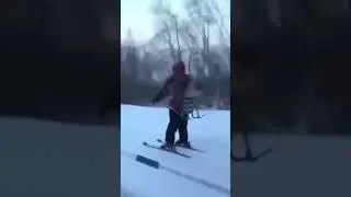 Карлсон на лыжах