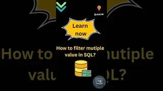 How to filter multiple Values in SQL