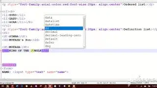 How to add DEFINITION LISTS in HTML
