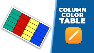 how to add column color to table in Apple Pages iCloud