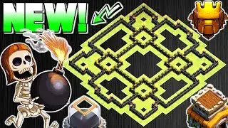 NEW TOWN HALL 8 TROPHY / FARMING BASE 2017 | TH8 HYBRID BASE 2017 | CLASH OF CLANS
