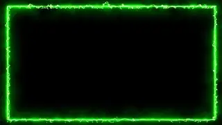 Free Neon Border Black Screen, Neon Frame Template, Neon Light Effects, Background Video Effects