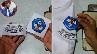 pasang logo baju sekolah