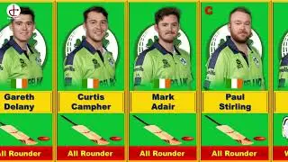Ireland Team For T20 World Cup 2024 | Ireland Players For T20 World Cup 2024 | Data Arrow
