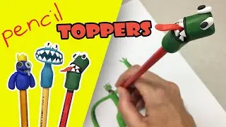 How to make Rainbow Friends DIY Pencil Toppers 😲 SO EASY