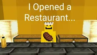 I made a restaurant in Minecraft