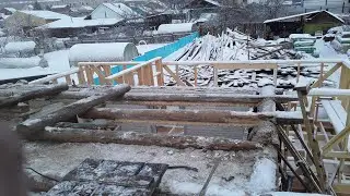 Реконструкция частного дома. Часть 7-я. Демонтаж старого перекрытия. Макс Каркас Строй г. Миасс