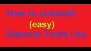 Daemon Tools Lite Uninstaller Tool