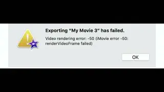 Fix iMovie won't export 