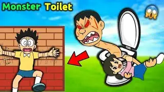 Nobita Vs Skibidi Toilet 😱 || Funny Game 😂