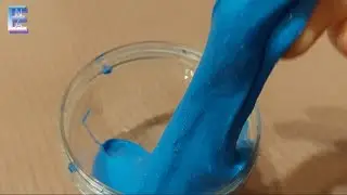 How to make a flufy slime? #elisniazi #subscribe #blue