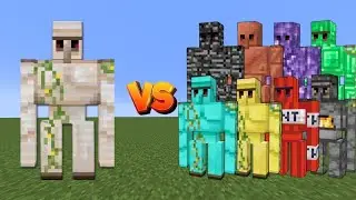 IRON GOLEM vs ALL GOLEMS | Minecraft Mob Fight