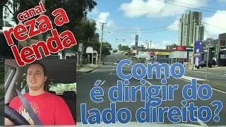 Como é dirigir do lado direito?