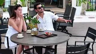 Outdoor Dining| Dining Set| Round Dining Table| Metal Chairs| Greeting the summer