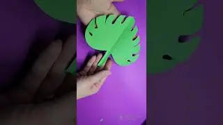 green leaf 🍀 #viral #craft #shorts #diy