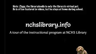 A Virtual Tour of the Instructional Program at New Canaan High School Library