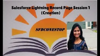 Salesforce Lightning Record Page Session 1 (Creation)
