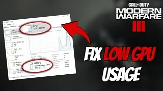 How To FIX High CPU Usage and Low GPU Usage in COD Warzone ,Modern Warfare 3