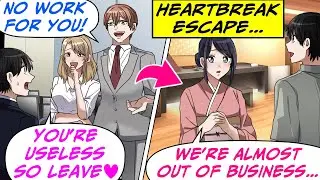My Best Bud Betrays Me, Stole Our Company and GF, But On Trip to Hot Spring Inn… [RomCom Manga Dub]