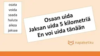 Kaksi verbiä yhdessä: osata, voida, saada...