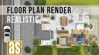 Floor Plan Rendering in Photoshop| Photoshop Tutorial | Part 1