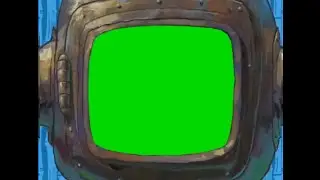 Spongebob Watching TV Green Screen