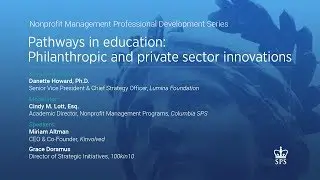 Pathways in Education: Philanthropic and Private Sector Innovations