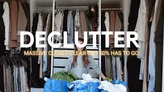 * MASSIVE DECLUTTER * ORGANISE MY CLOSET WITH ME FOR A SPRING CLOTHING CLEAR OUT IN 2021!