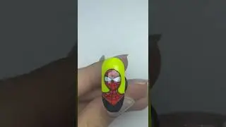 Как я рисовала человека паука  #marvel #spiderman #spidermannowayhome #маникюр