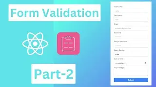 React Hook Form Validation with TailwindCss | React Hook Form V7 Validation (Part-2)