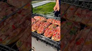 The most BRAVIA-BREAKING SNACK ON THE GRILL))) recipe for dwarf marinated loaves on coals