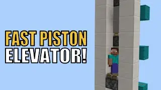 Minecraft Bedrock: TINY And FAST Piston Elevator (10 bps)