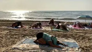Hatha Yoga Flow 60 Minutes (4) - Beach Yoga to Stretch, Strenghten and Relax. Beautiful Sea Views
