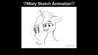 Misty Brightdawn Sketch Animation  #mlp #mistybrightdawn #ibispaintx #animation #shortvideo