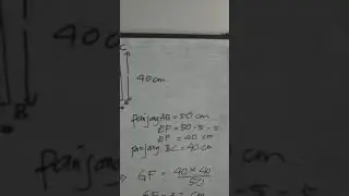 contoh soal kesebangunan bangun datar (foto ditempel pada karton)